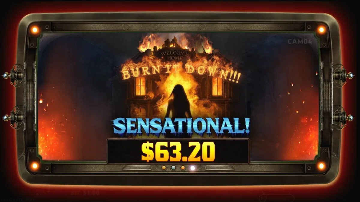 Interface assustadora do slot Sanatorium Secrets com rolos temáticos