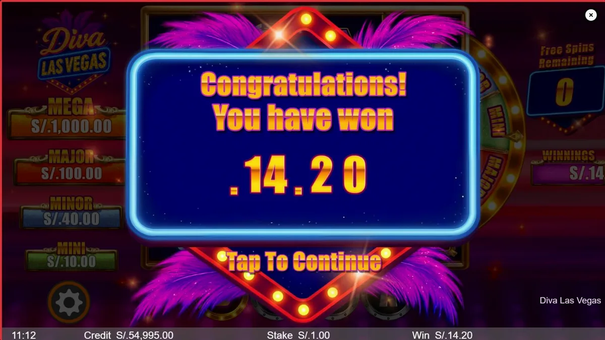 Visual vibrante e luxuoso do slot Diva Las Vegas com tema de cassino